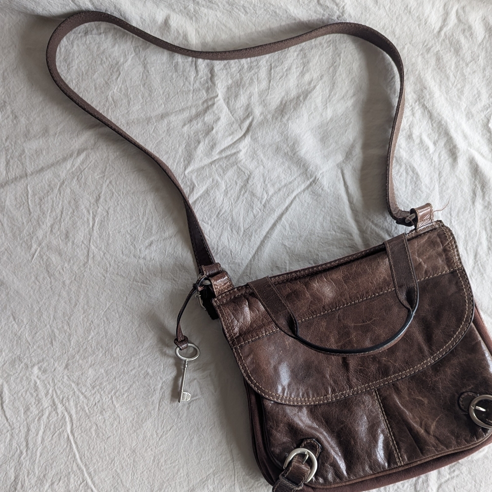 Fossil Dark Brown Crossbody Bag